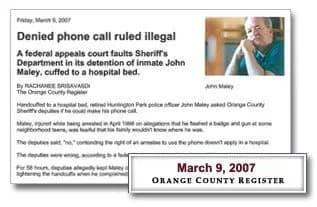 Denied Phone Call Ruled Illegal