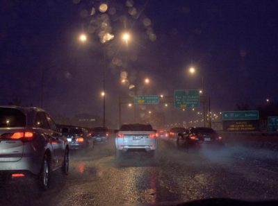 driving in the rain